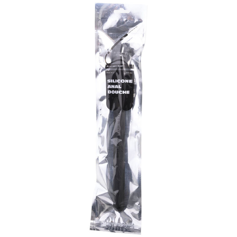 TOUT NOIR - ONDULATION GÉANTE DOUCHE ANALE SILICONE 28,5 CM