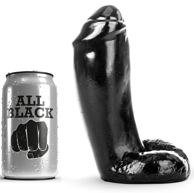 GANZ SCHWARZ – REALISTISCHER DILDO 18 CM