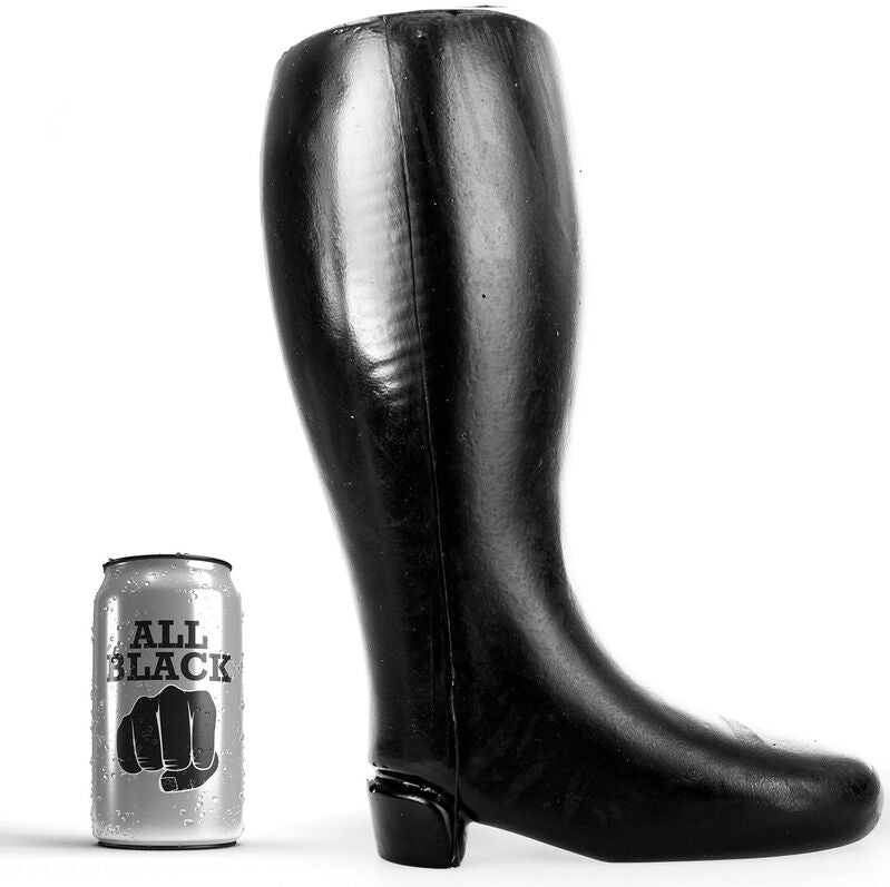Ganz Schwarz – Riesiger weicher Fisting-Boot 31 cm