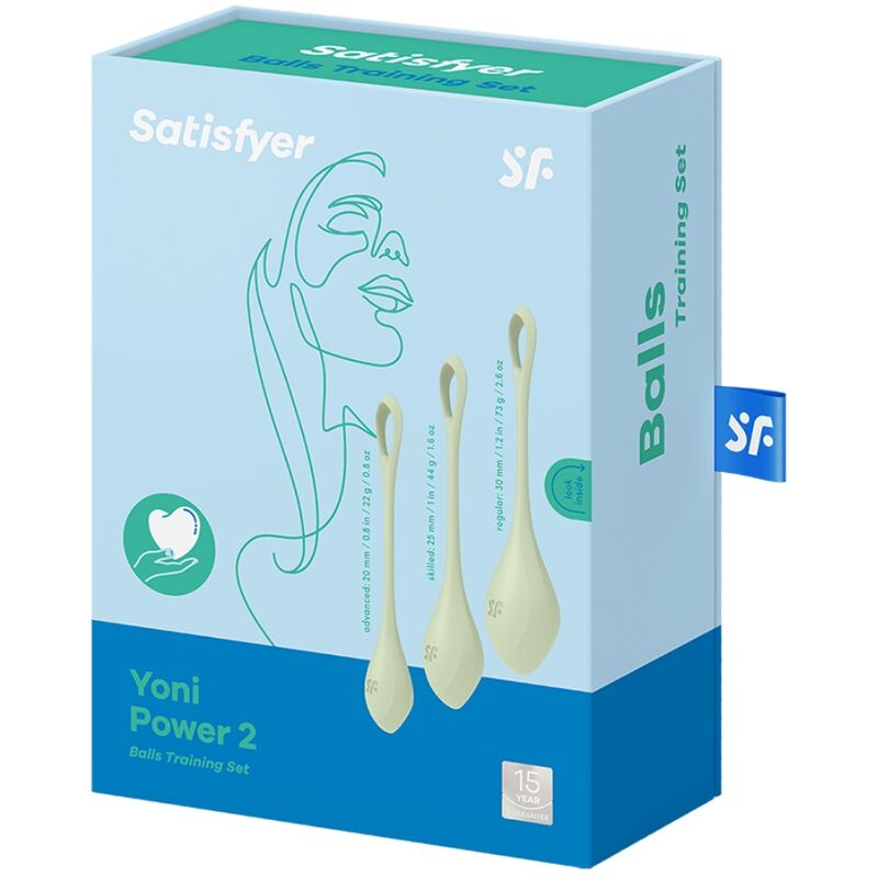 SATISFYER - COFFRET DE FORMATION YONI POWER 2 VERT