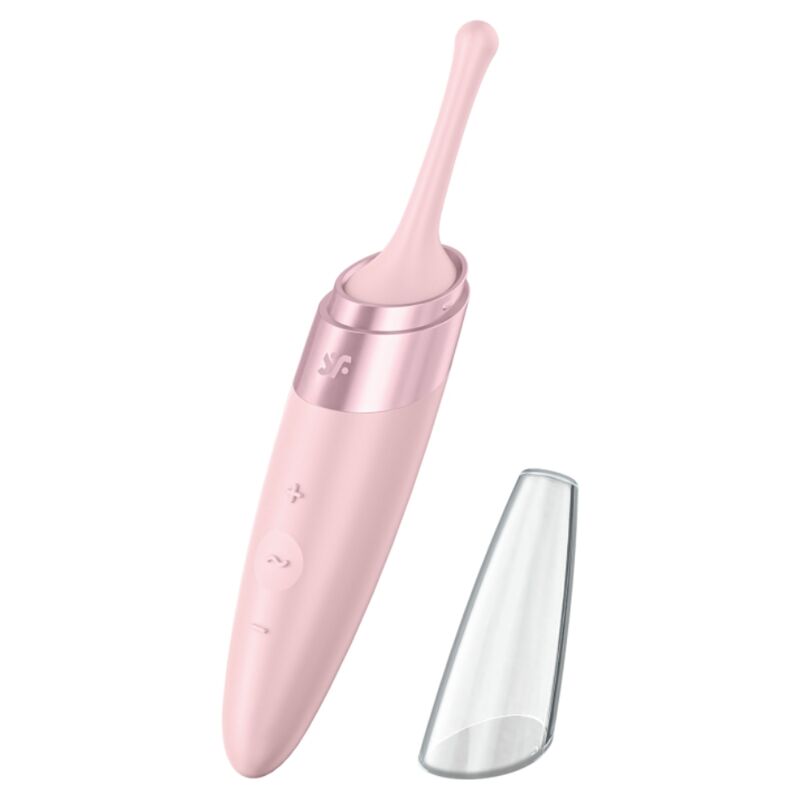 SATISFYER - VIBREUR DE POINTE DE CLITORIS PIVOTANT TWIRLING DELIGHT ROSE