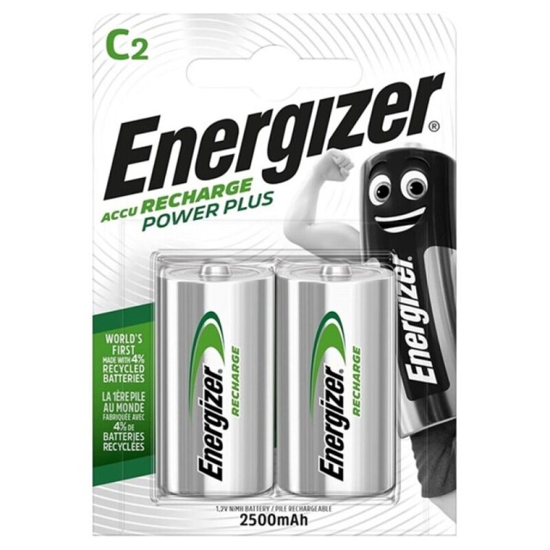 ENERGIZER - PILE RECHARGEABLE POWER PLUS HR14 C 2500mAh 2 UNITÉS