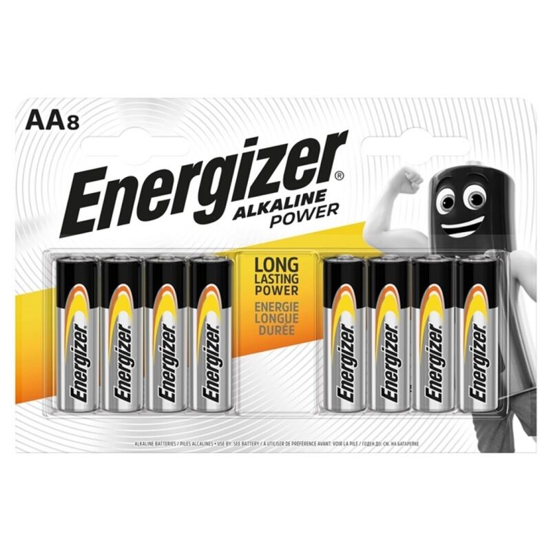 ENERGIZER - POWER ALKALINE BATTERIE AA LR6 8 STÜCK
