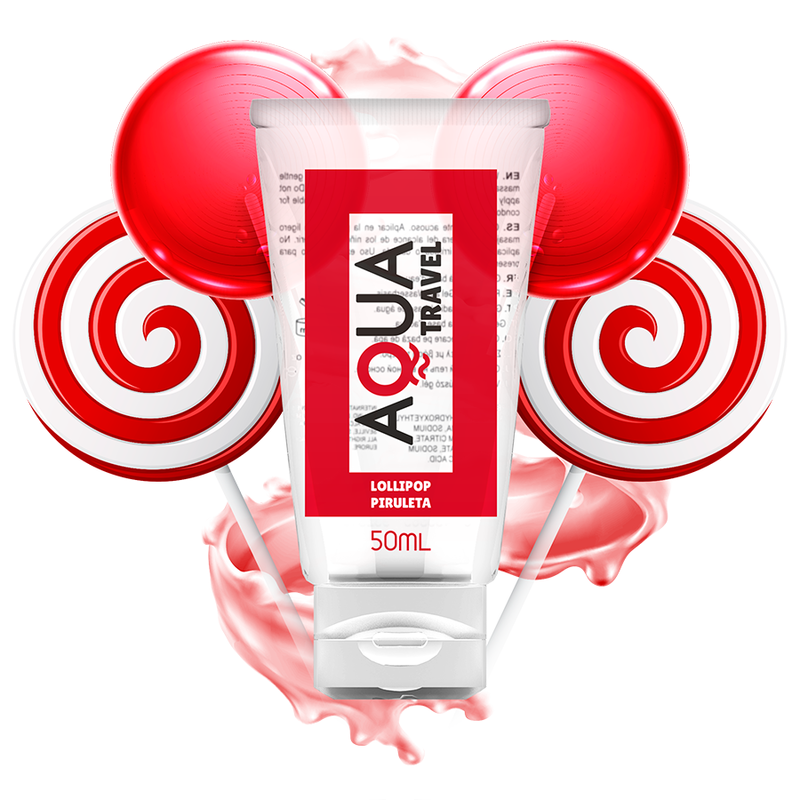 AQUA TRAVEL - LUBRIFIANT A BASE D'EAU GOÛT SUCETTE - 50 ML