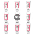 AQUA TRAVEL - STRAWBERRY CREAM FLAVOUR WATERBASED LUBRICANT - 50 ML 8+1 FREE