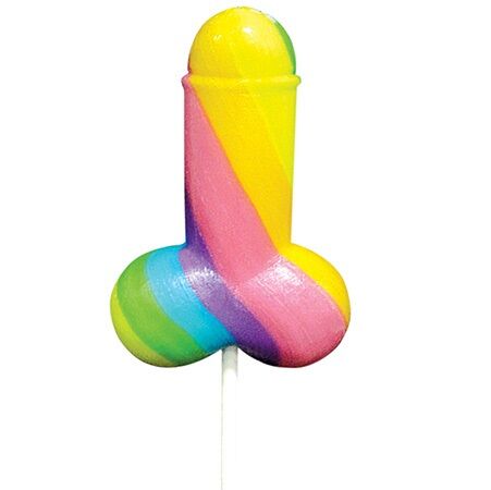 PRIDE - SPENCER & FLEETWOOD REGENBOGEN COCK LGBT LOLLY