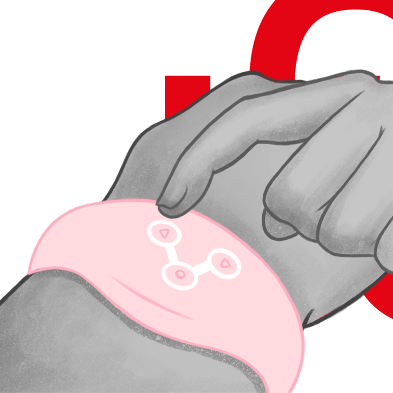 WATCHME - MONTRE CONNECTÉE ROSE PÂLE