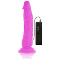 DIVERSIA - FLEXIBLER VIBRIERENDER DILDO VIOLETT 21 CM -O- 4,9 CM