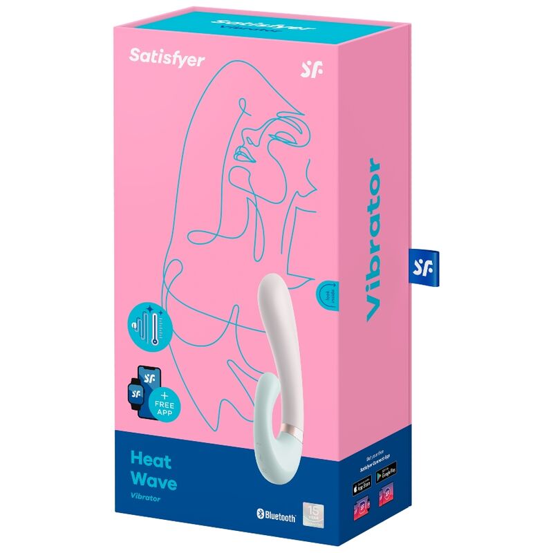 SATISFYER - HEAT WAVE APP VIBRATOR WHITE