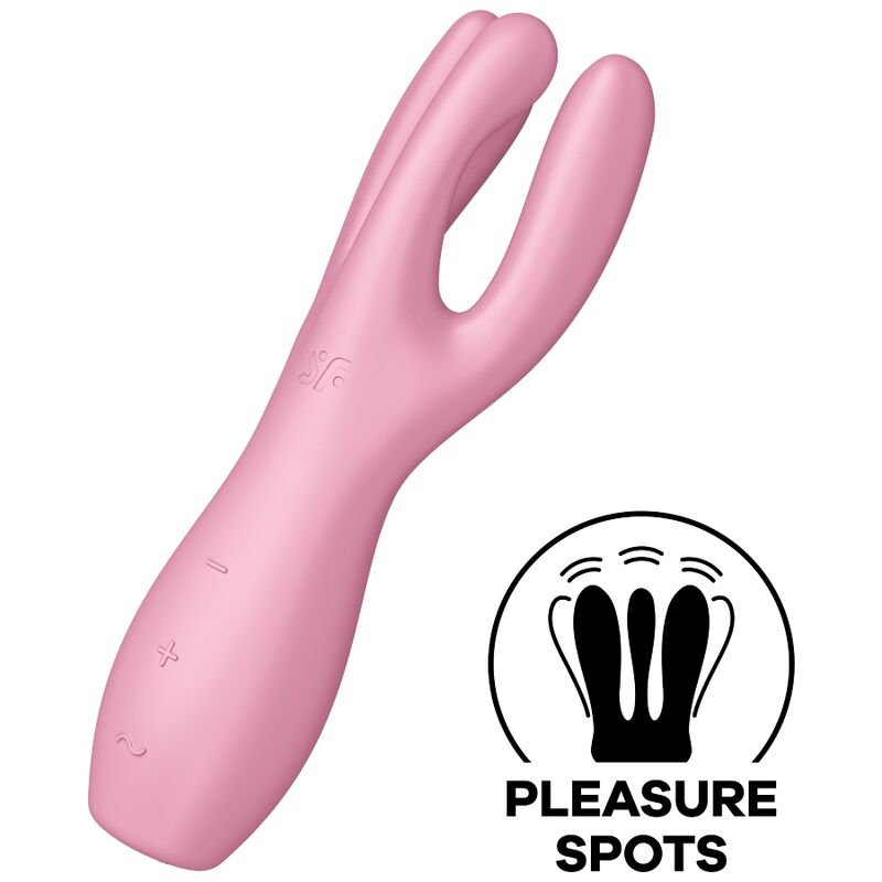 SATISFYER - VIBROMASSEUR TRIO 3 ROSE