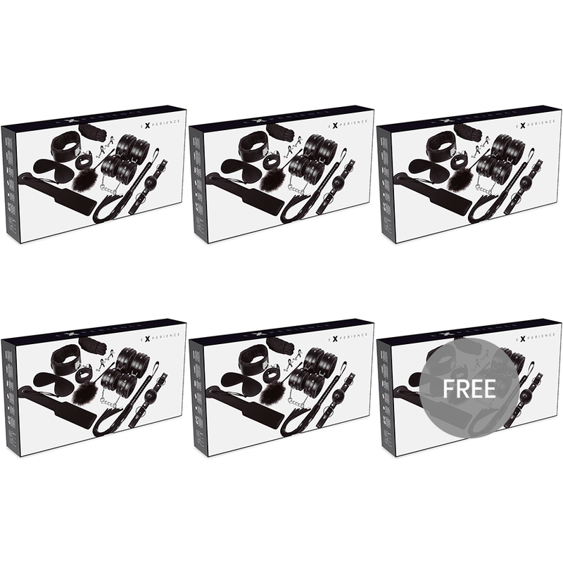 EXPÉRIENCE - KIT FÉTICHE BDSM SÉRIE NOIRE 5+1 GRATUIT