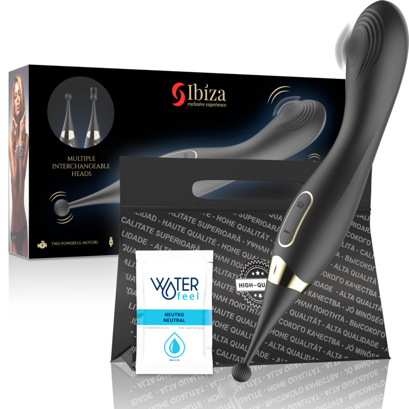 IBIZA - AUSTAUSCHBARER KLITORISSTIMULATOR UND PULSIERENDER G-PUNKT-VIBRATOR