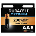 DURACELL - OPTIMUM 200 PILES ALCALINES AA LR6 LOT DE 8
