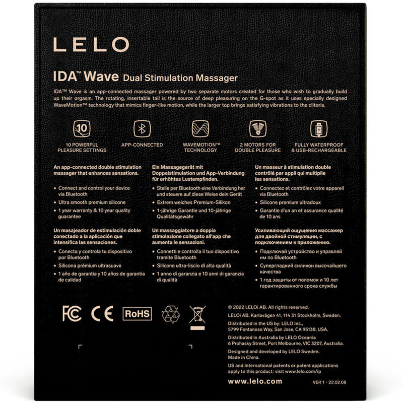 LELO - MASSEUR DE COUPLE IDA WAVE CORAIL
