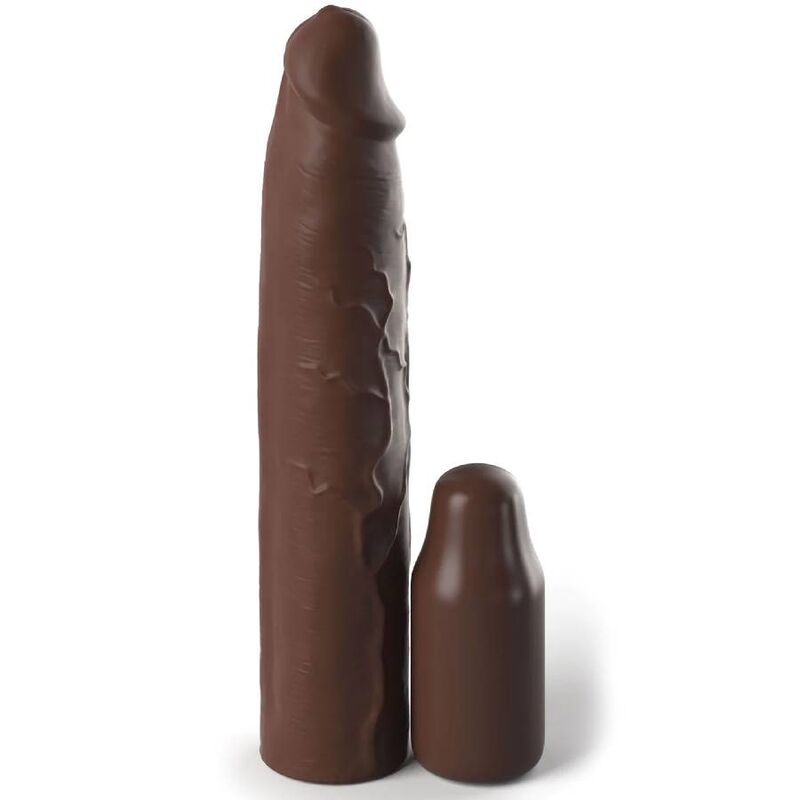 FANTASY X- TENSIONS - GAINE PIPEDREAMS 22,86 CM + PLUG 7,62 CM MARRON