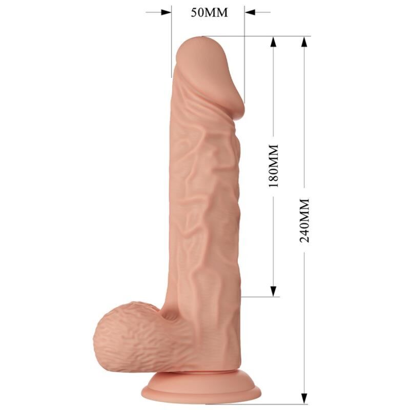 BAILE - BELLE RENCONTRE GODEMICHET FLEXIBLE ET RÉALISTE BURAQ 24 CM NATUREL