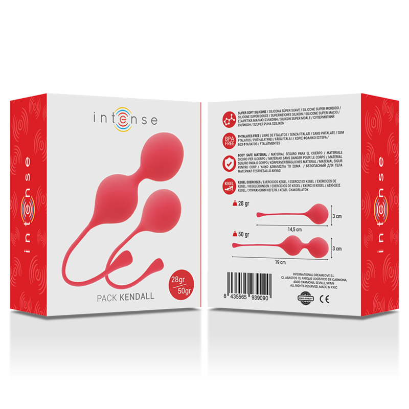INTENSE - PACK DE BOULES DE GEISHA KENDALL ROUGE