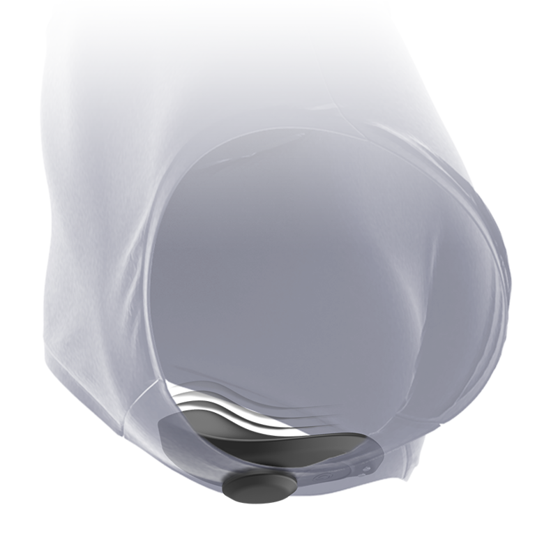 BLACK&SILVER - PRESTON RECHARGEABLE SILICONE VIBRATOR PANTY BLACK
