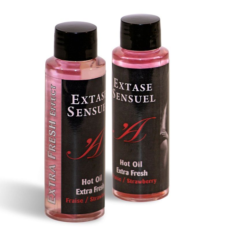 EXTASE EROTIC - MASSAGE OIL WITH EXTRA FRESH STRAWBERRY EFFECT 100 ML