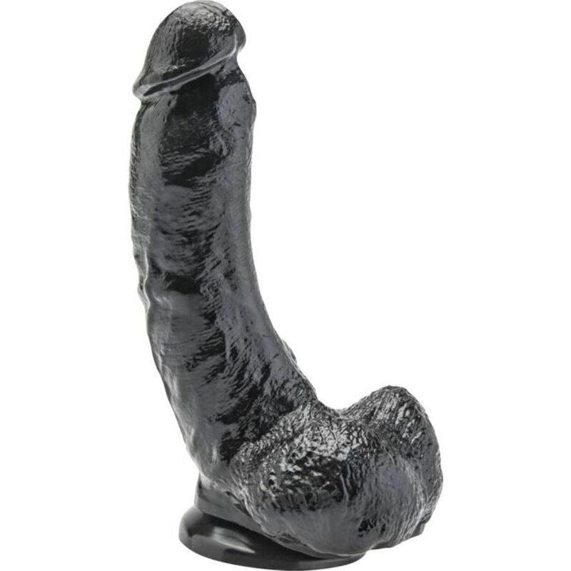 GET REAL - DILDO 20.5 CM WITH BALLS BLACK