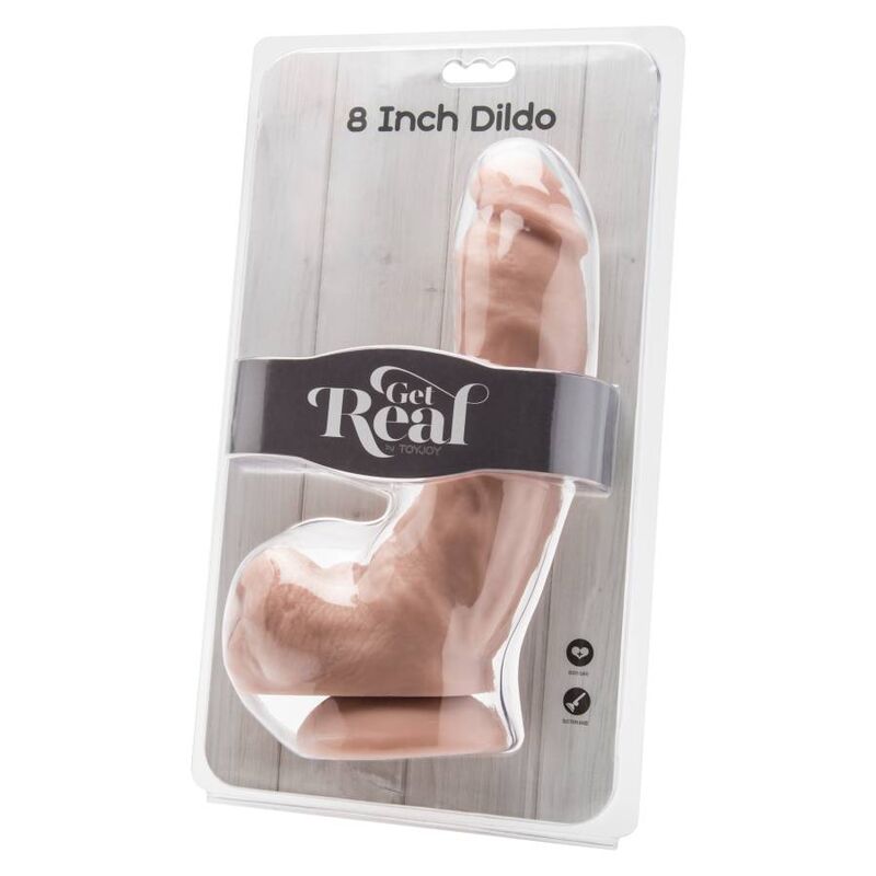 GET REAL - DILDO 20.5 CM WITH BALLS SKIN