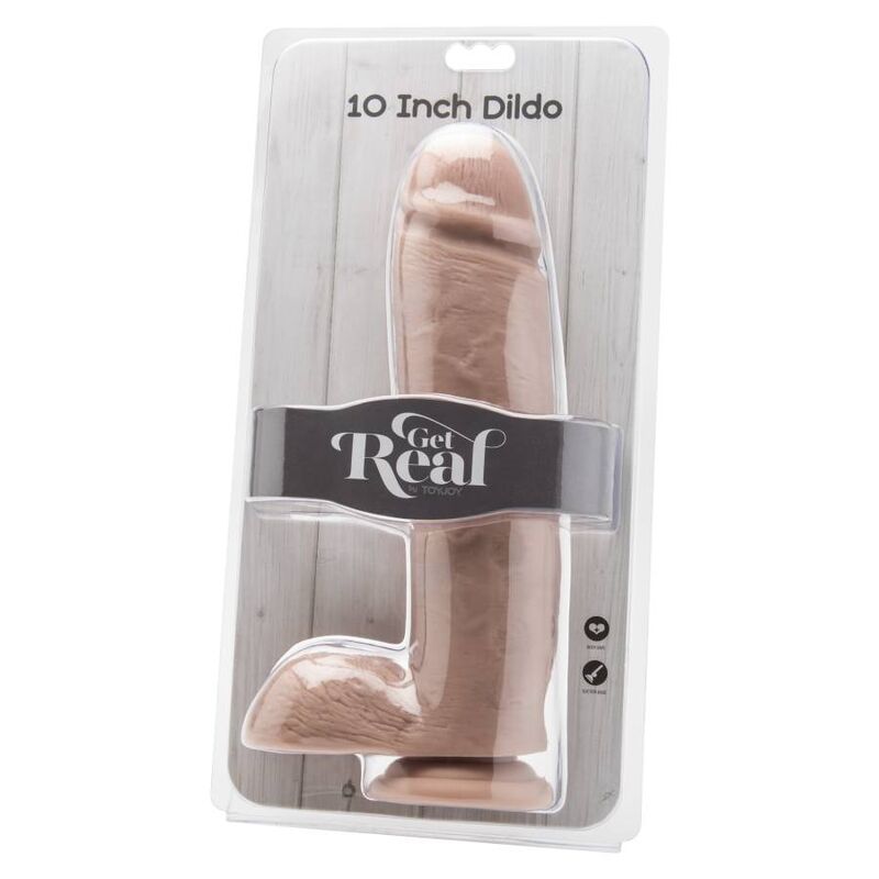 GET REAL - DILDO 25.5 CM WITH BALLS SKIN