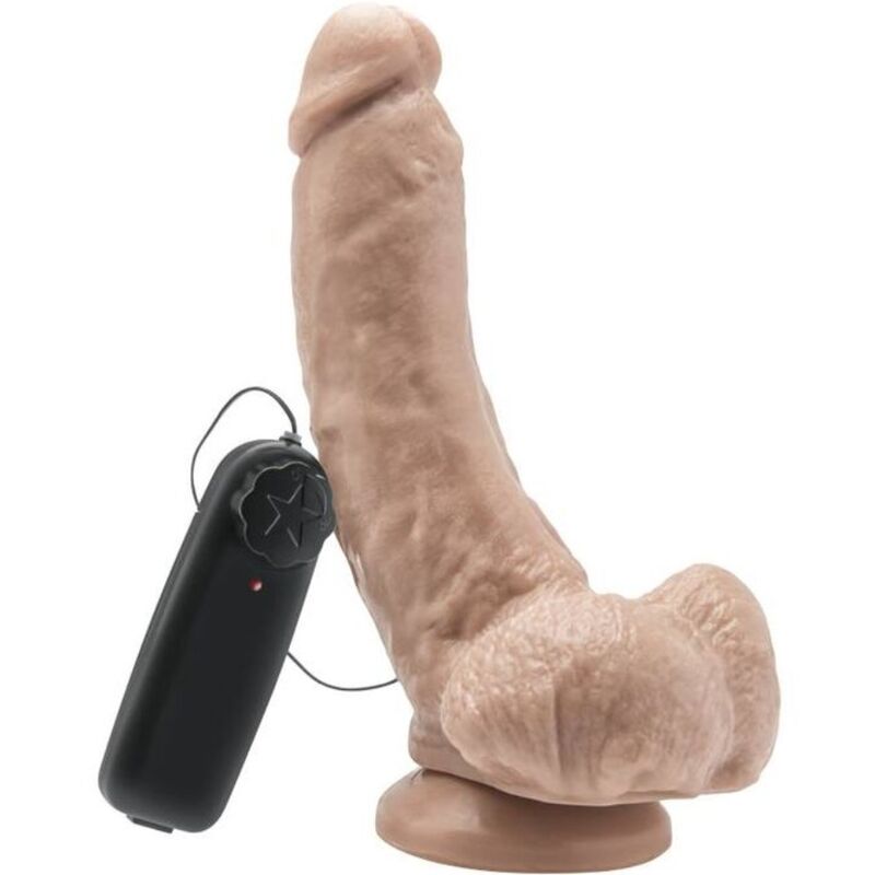 GET REAL - 20.5 CM DILDO WITH BALLS VIBRATOR SKIN