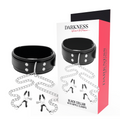 DARKNESS - HALSBAND MIT BRUSTWARZENKLEMMEN SCHWARZ