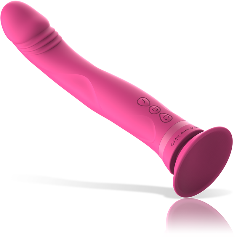 INTENSE - GODEMICHET VIBRANT EN SILICONE ROSE MICHELANGELO
