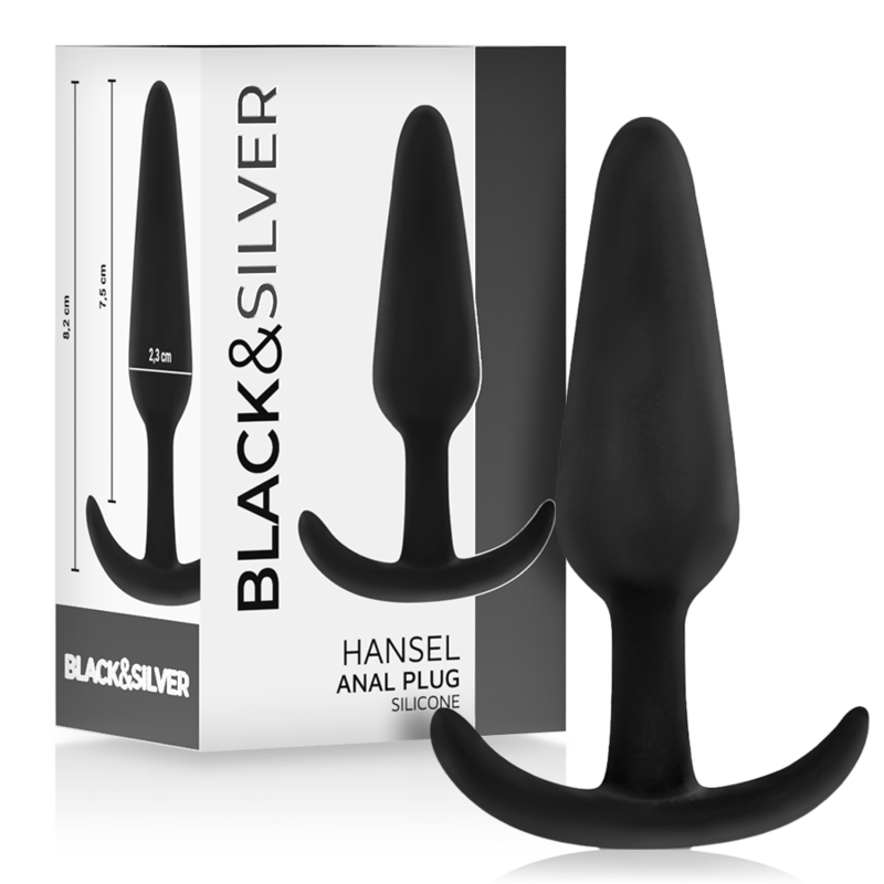 SCHWARZ&SILBER - HANSEL SILIKON ANALPLUG MIT KLEINEM GRIFF