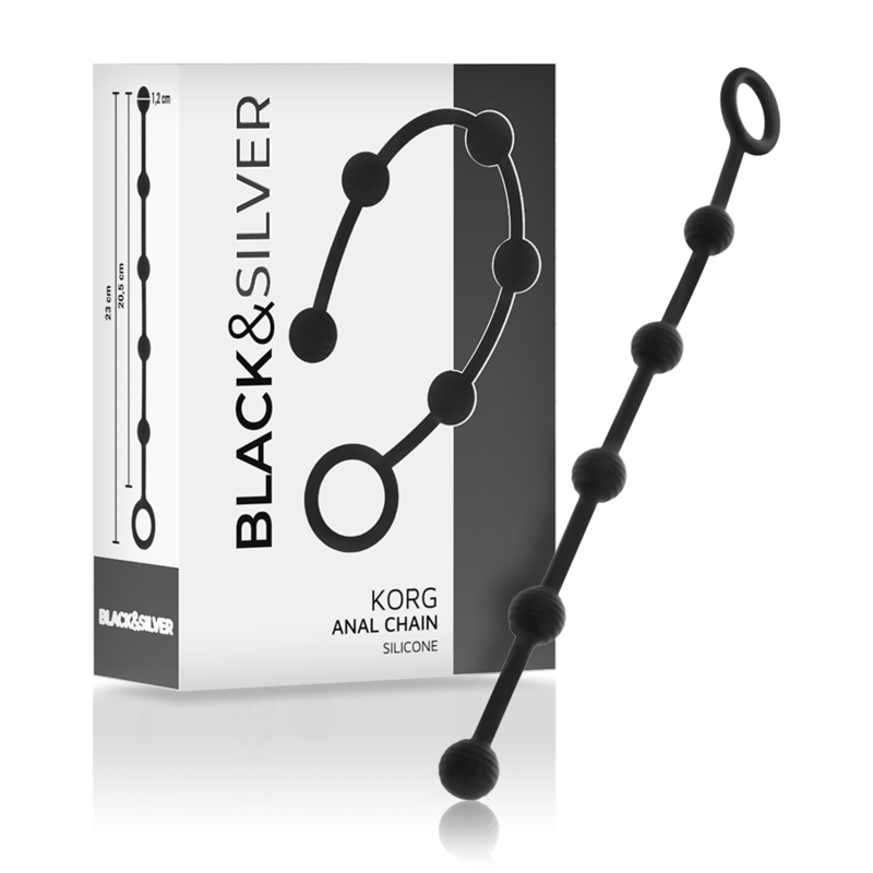 SCHWARZ&SILBER - KORG ANAL ROSENKRANZ SILIKON EINWEIHUNG 21 CM