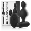 SCHWARZ&SILBER - TUCKER KLEINER ANALPLUG AUS SILIKON MIT FERNBEDIENUNG
