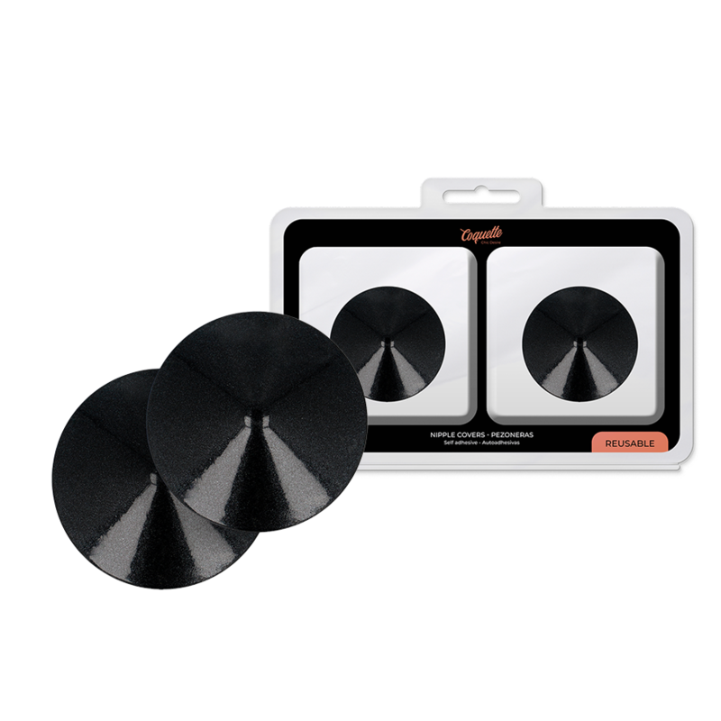 COQUETTE CHIC DESIRE - CACHE-TÉTONS RONDS NOIRS