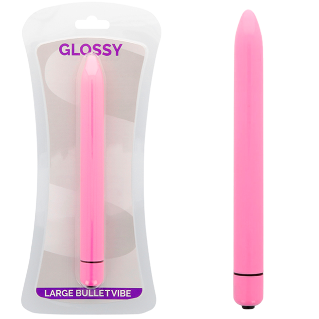 GLOSSY – SCHMALER VIBRATOR TIEFDUNKELROT
