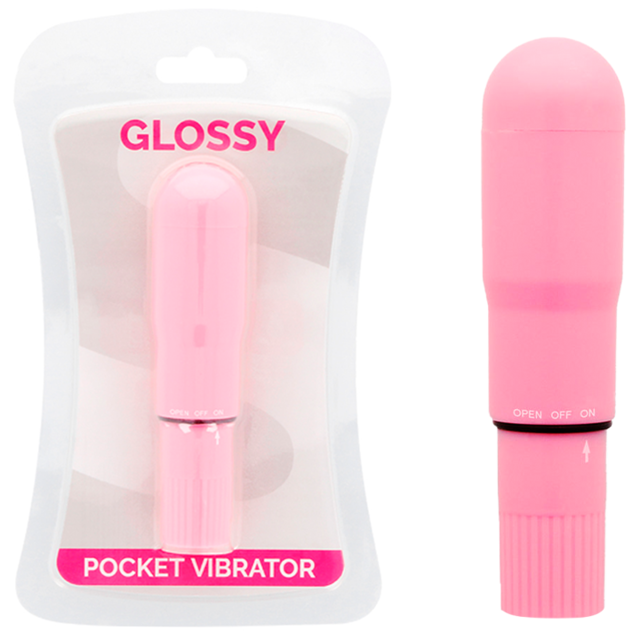 GLOSSY - VIBREUR DE POCHE ROSE