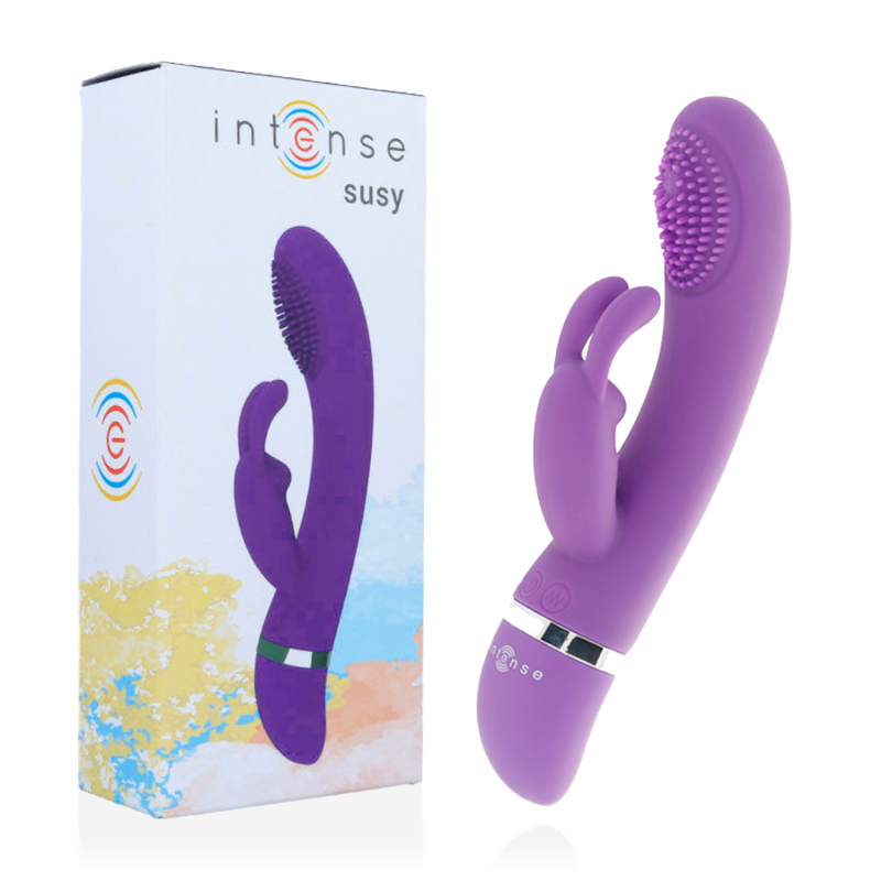 INTENSE - VIBRATEUR OSCILLANT LAPIN EN SILICONE LILAS SUSY
