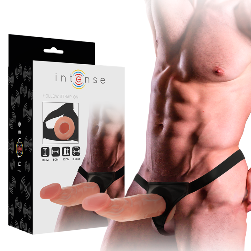 INTENSE - HOLLOW HARNESS MIT DILDO 18 X 3,5 CM