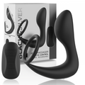 NOIR&ARGENT - MASSEUR ANAL TÉLÉCOMMANDÉ RECHARGEABLE EN SILICONE NOIR