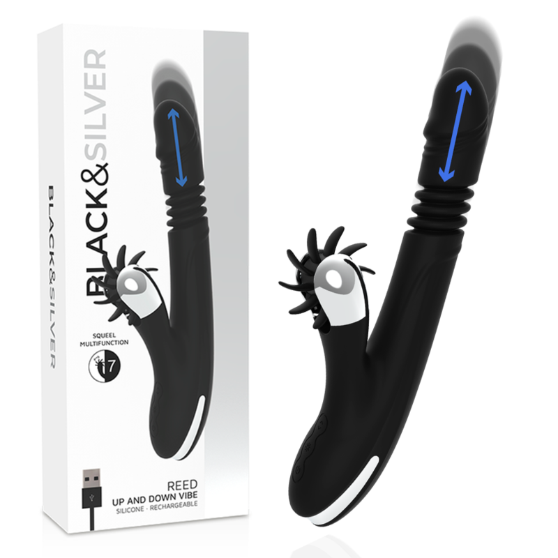 BLACK&SILVER - REED BUNNY HAUT & BAS VIBREUR