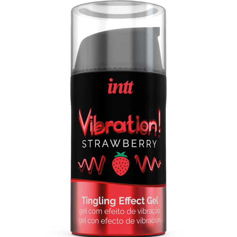 INTT - POTENTE STIMOLANTE ANALE GEL VIBRANTE LIQUIDO FRAGOLA 15 ML