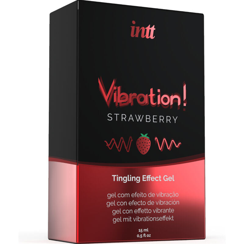 INTT - POTENTE STIMOLANTE ANALE GEL VIBRANTE LIQUIDO FRAGOLA 15 ML