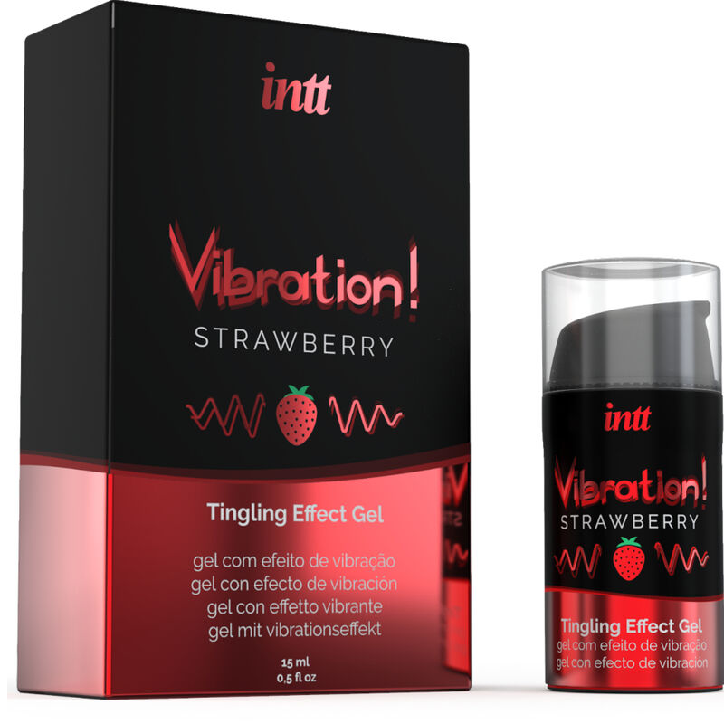INTT - POTENTE STIMOLANTE ANALE GEL VIBRANTE LIQUIDO FRAGOLA 15 ML