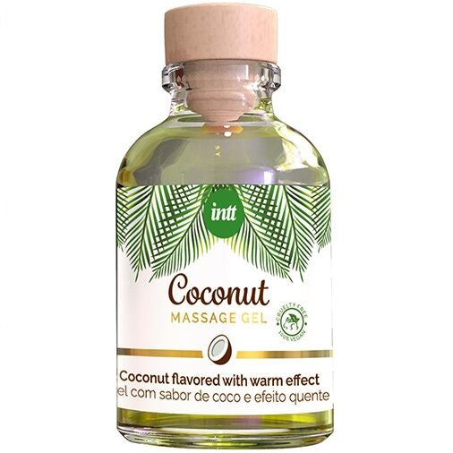 INTT – VEGANES MASSAGEGEL MIT KOKOSGESCHMACK UND WÄRMENDEM EFFEKT