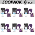 ECOPACK 6 EINHEITEN - TREASURE ROBIN VIBRIERENDER RING KOMPATIBEL MIT WATCHME WIRELESS-TECHNOLOGIE