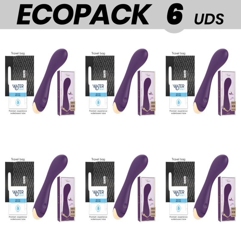 ECOPACK 6 UNITÉS - VIBROMASSEUR POINT G TREASURE HANSEL COMPATIBLE AVEC LA TECHNOLOGIE SANS FIL WATCHME