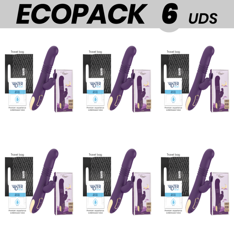 ECOPACK 6 UNITÉS - TREASURE BASTIAN LAPIN HAUT & BAS, ROTATIF & VIBRANT COMPATIBLE AVEC LA TECHNOLOGIE SANS FIL WATCHME