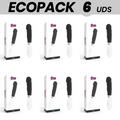 ECOPACK 6 STÜCK - GLÄNZENDER PAUL VIBRATOR SCHWARZ