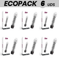 ECOPACK 6 STÜCK - GLÄNZENDER AXEL-VIBRATOR SCHWARZ