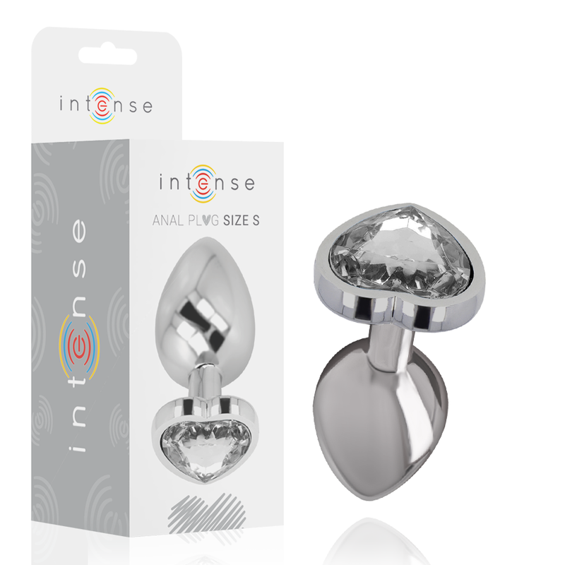 INTENSE - PLUG ANAL EN ALUMINIUM CŒUR BLANC TAILLE S