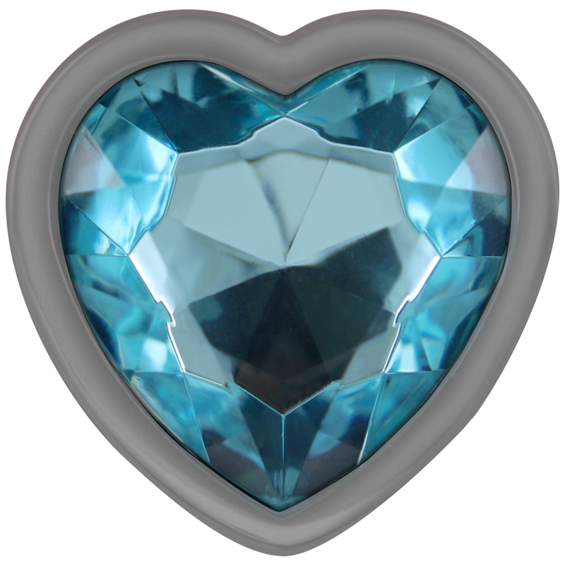 INTENSE - ALLUMINIO METALLO ANAL PLUG CUORE BLU TAGLIA S